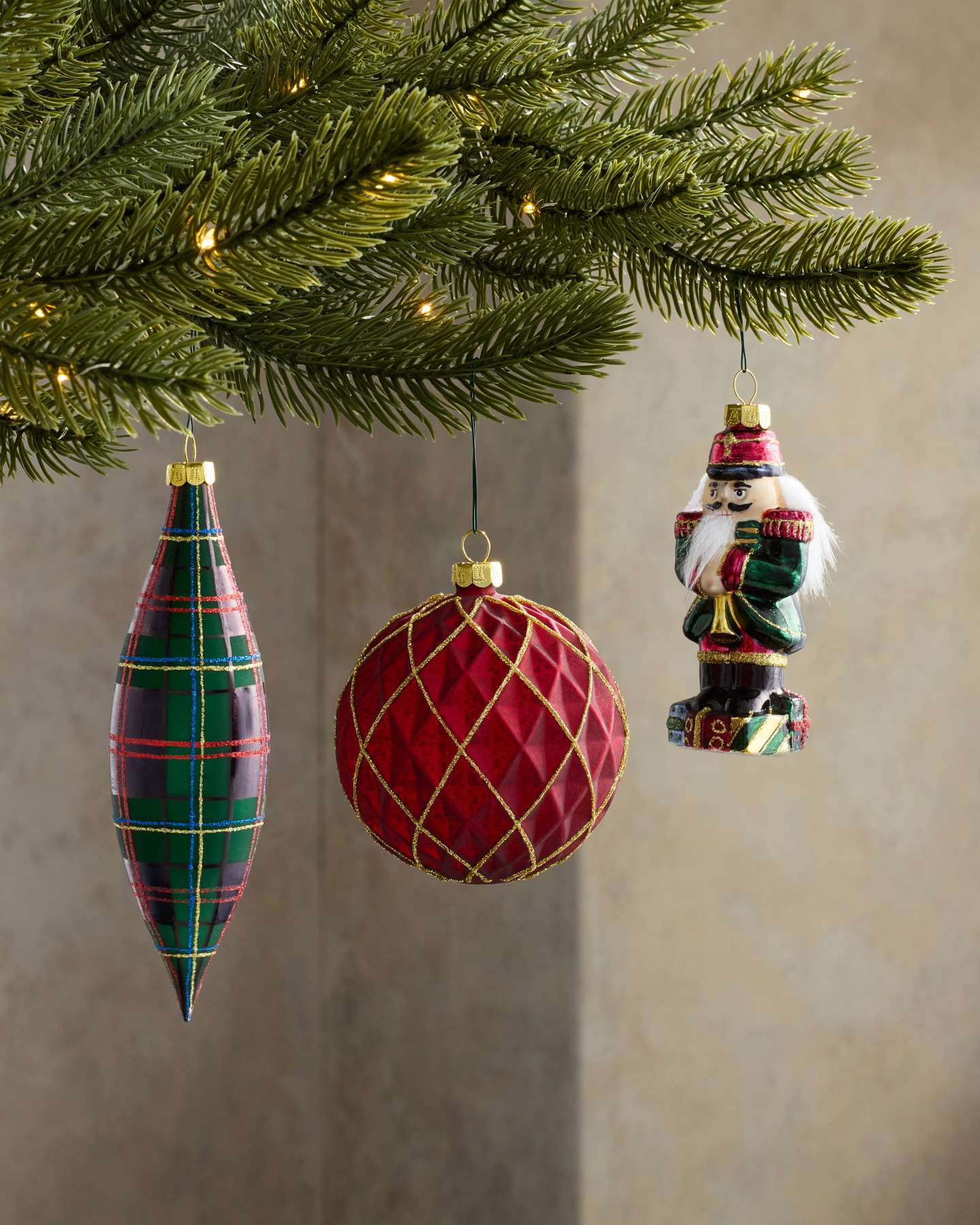 Highland Manor Main Glass Ornaments, Set of 30