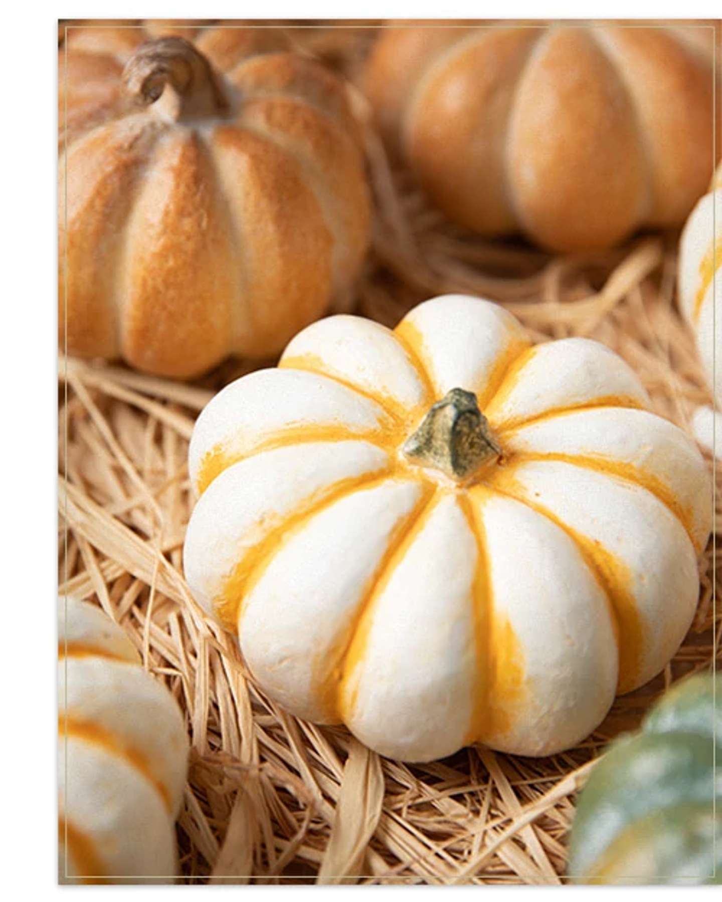 Balsam Hill Tabletop Heirloom Pumpkins Styled for a Chic Seasonal Look