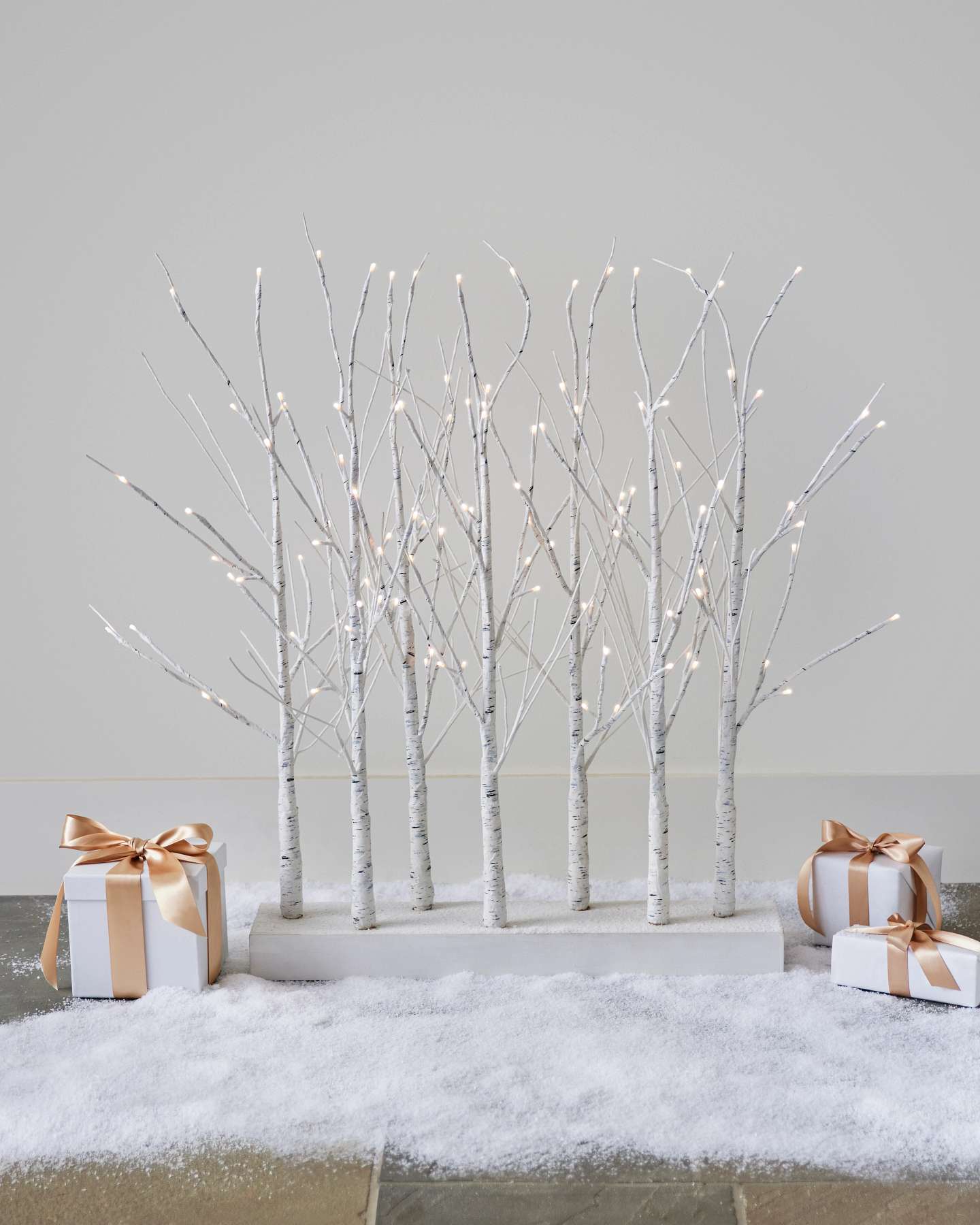 Balsam Hill Winter Birch LED Artificial Christmas Tree Grove Lifestyle