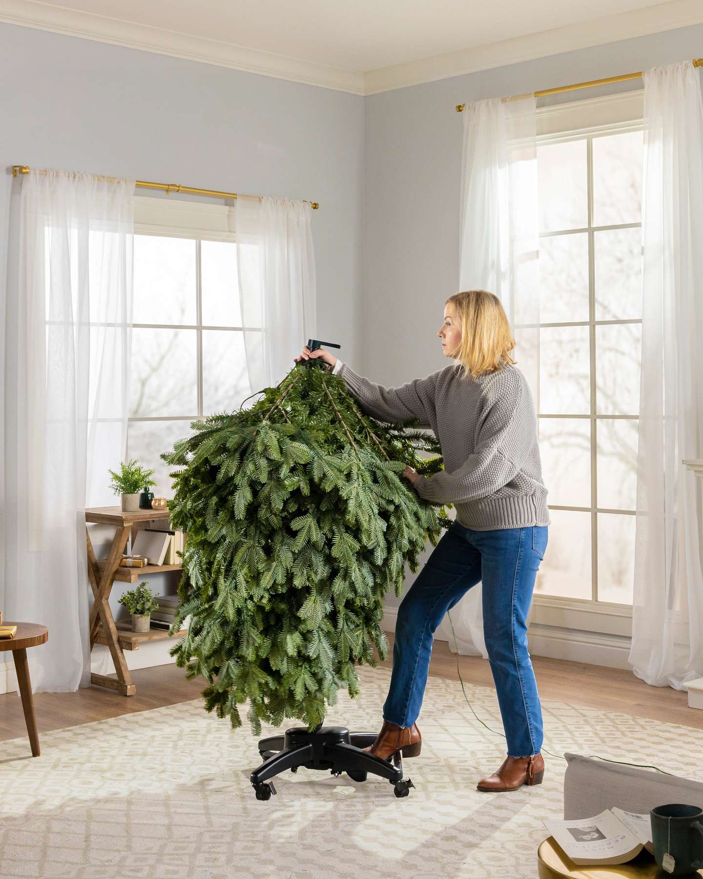 Balsam Hill Fraser Fir Flip Artificial Christmas Tree Setup Step 2