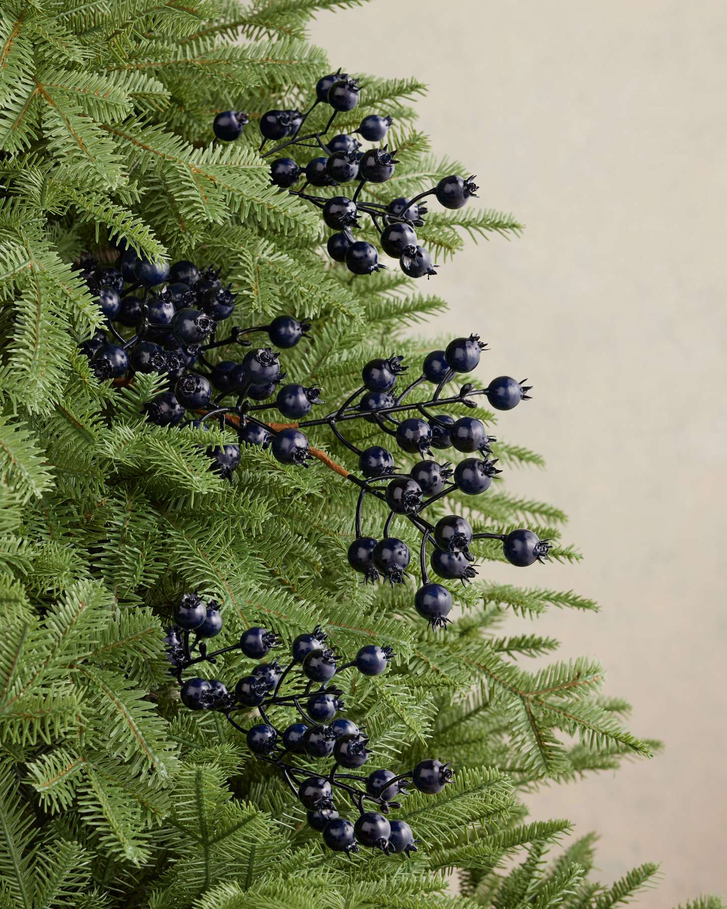Blueberry Christmas Picks, Set of 12