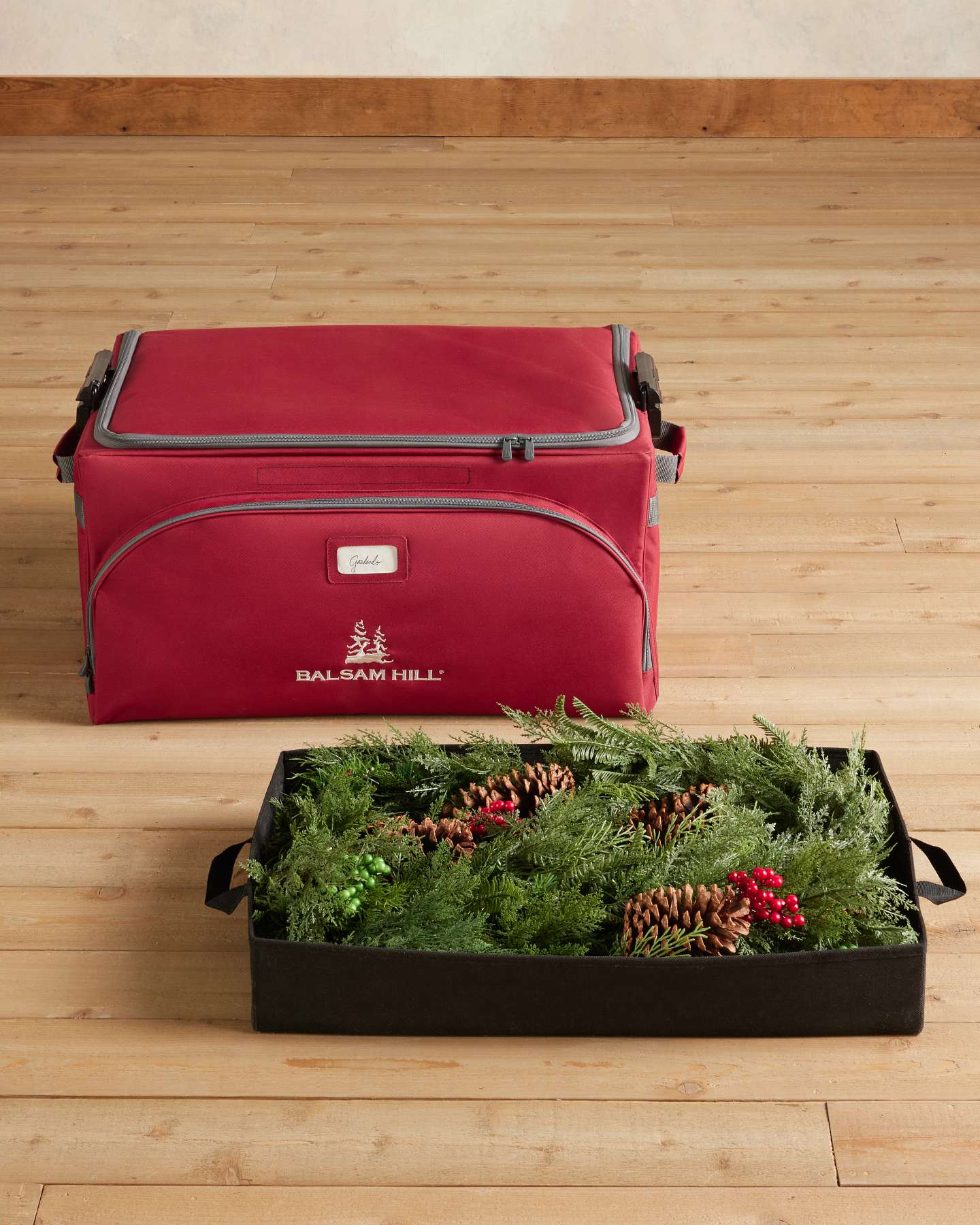Balsam Hill Stack and Lock Standard Storage Case in a Close-Up View