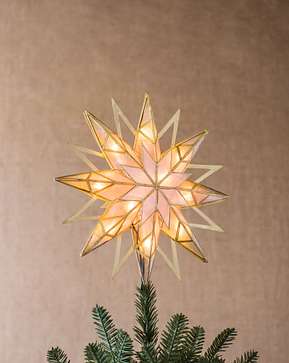 Gold Double-Sided Starburst Tree Topper Gold Double-Sided Starburst Tree Topper