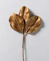 Gold Magnolia Leaves Picks Set of 12 by Balsam Hill