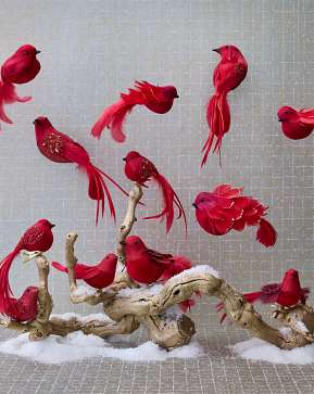 Feathered Flock Ornament Set Feathered Flock Ornament Set
