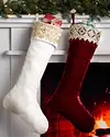 Biltmore Gilded Christmas Stocking by Balsam Hill Lifestyle 10