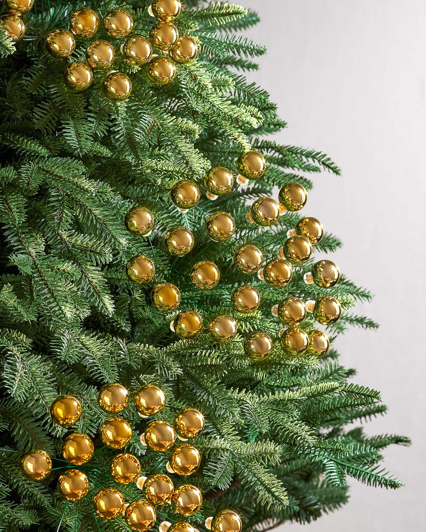 Gold Radiant Ornament Cluster Christmas Picks, Set of 12