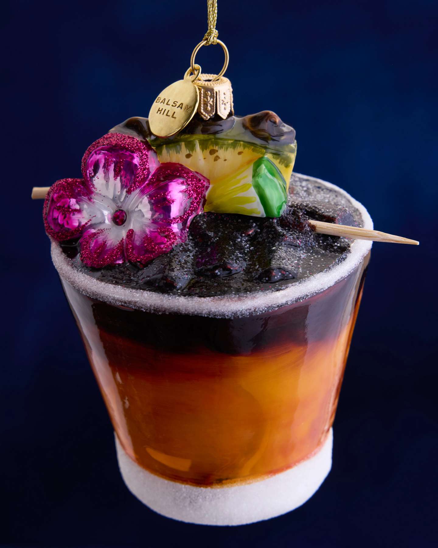 Balsam Hill Studio Mai Tai Cocktail Ornament