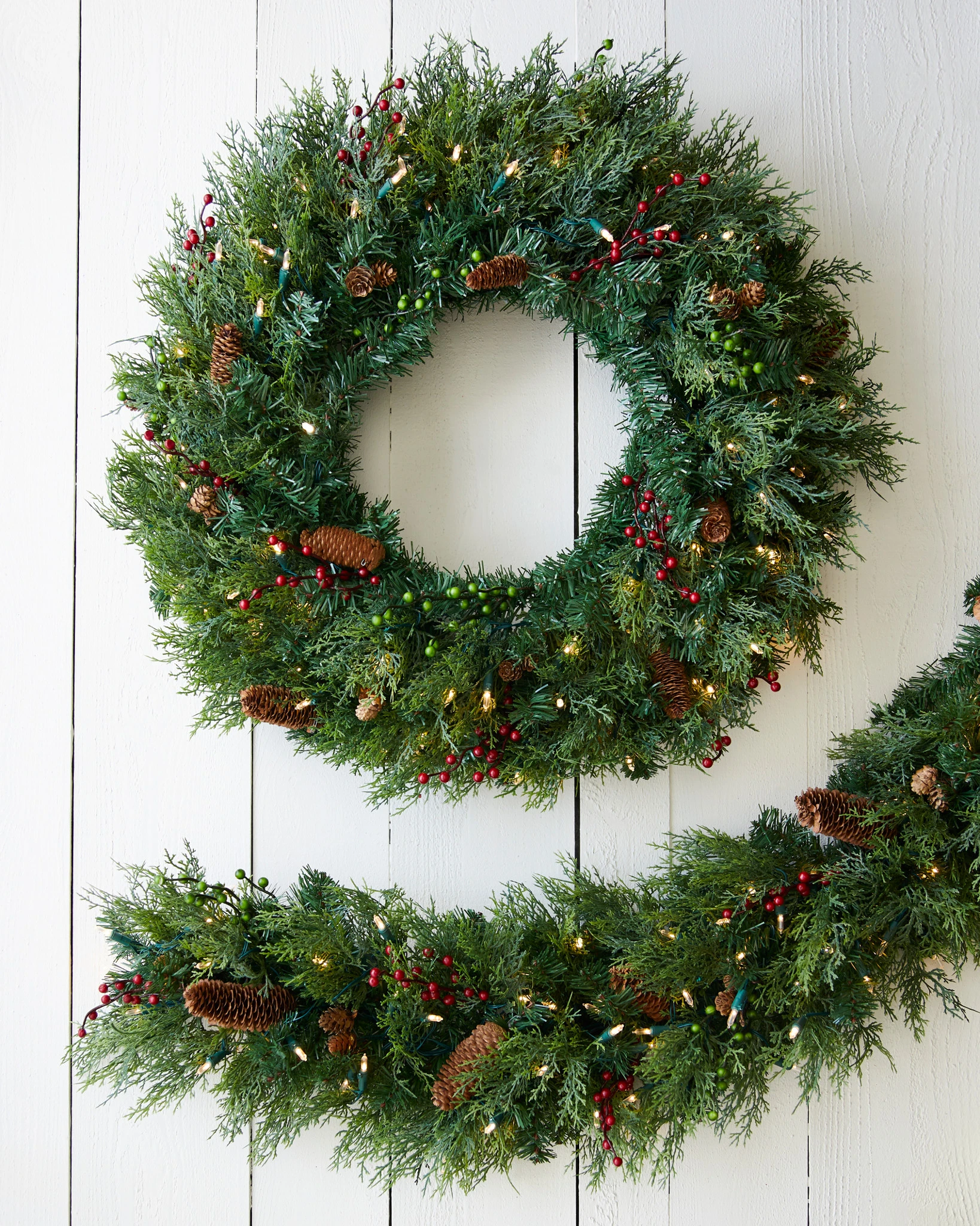 sold】Green chic Christmasリース ◯28センチ 日頃の感謝を伝えたい