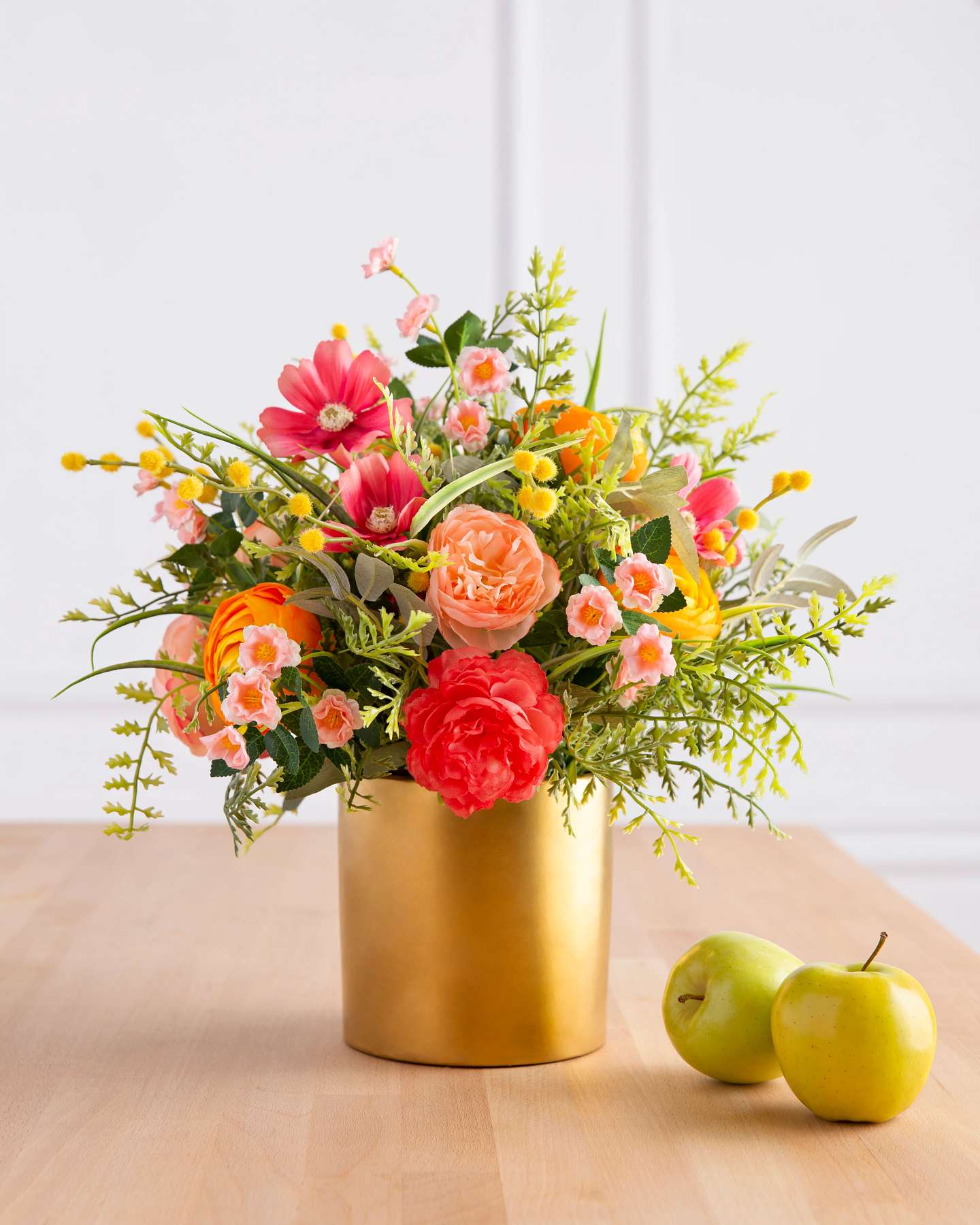 Balsam Hill Sunrise Blooms Artificial Floral Arrangement Showcase