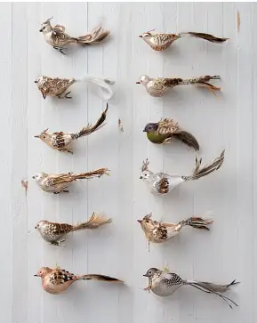 Feathered Friends Ornament Set Feathered Friends Ornament Set