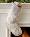 Gray Lodge Faux Fur Stocking by Balsam Hill
