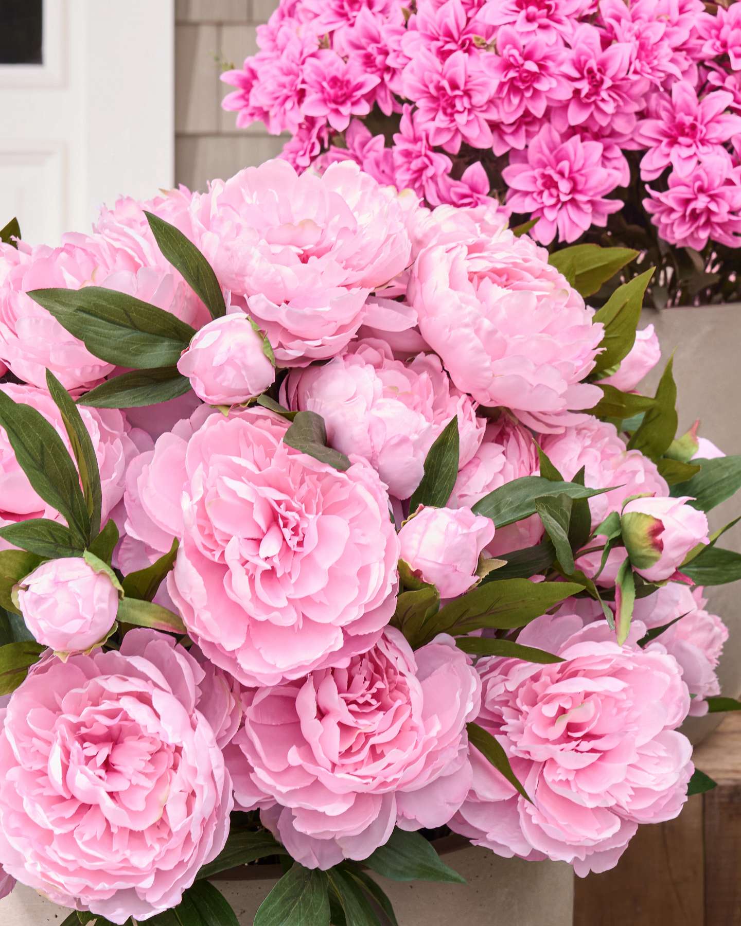 Light Pink Outdoor Peony Paradise Pot Filler by Balsam Hill Lifestyle 10