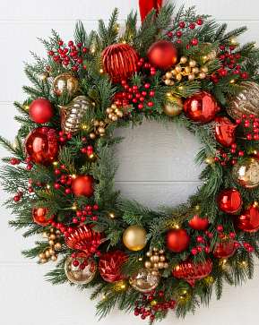 Outdoor Christmas Charm Wreath Outdoor Christmas Charm Wreath