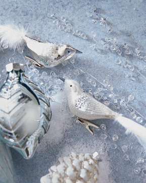 Arctic Christmas Bird Ornament Set Arctic Christmas Bird Ornament Set