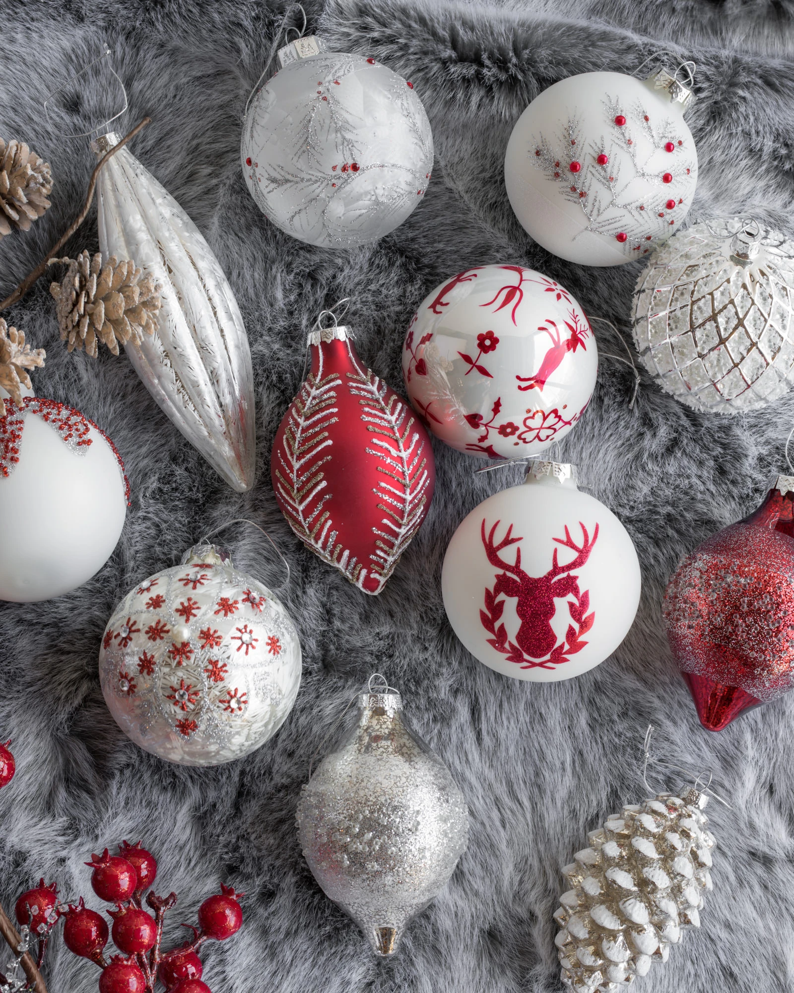 Ivory Lodge Faux Fur Tree Skirt by Balsam Hill Lifestyle 50