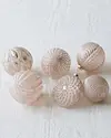 Winter Wishes Rose Pink Ornament Set 12 Pieces by Balsam Hill Closeup 10