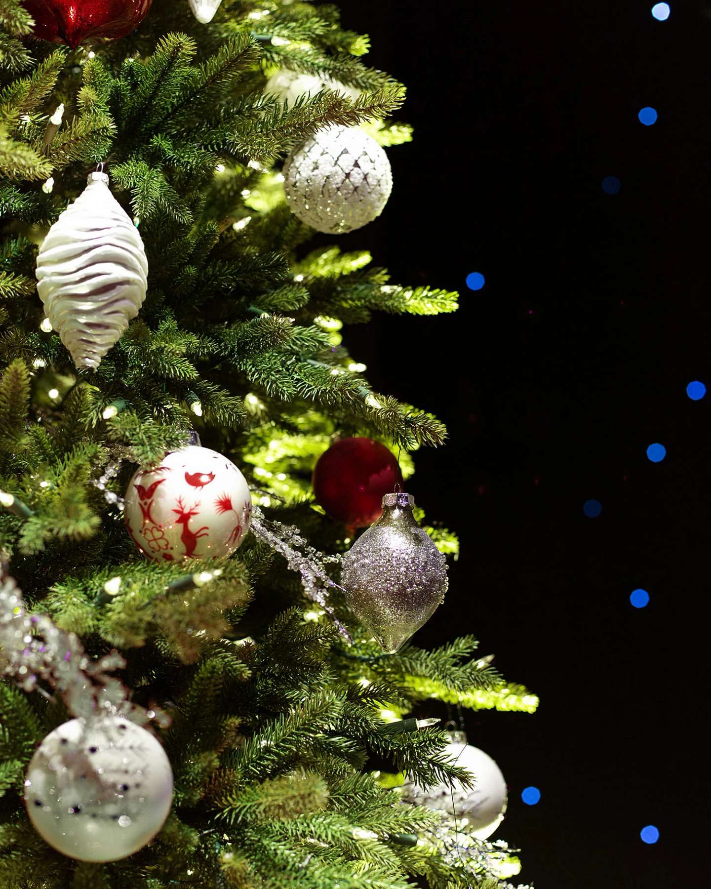 Balsam Hill Red Spruce Slim Artificial Christmas Tree with a Traditional Holiday Look