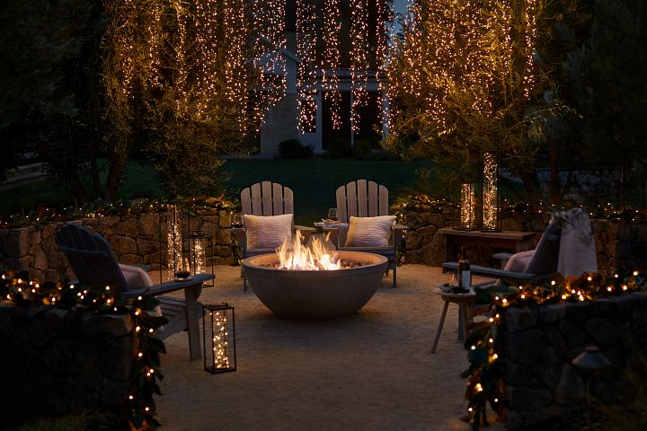 Decorating the Patio With Fairy Lights | Balsam Hill