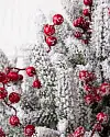 Red Berry Frosted Fraser Fir Foliage by Balsam Hill Closeup 10