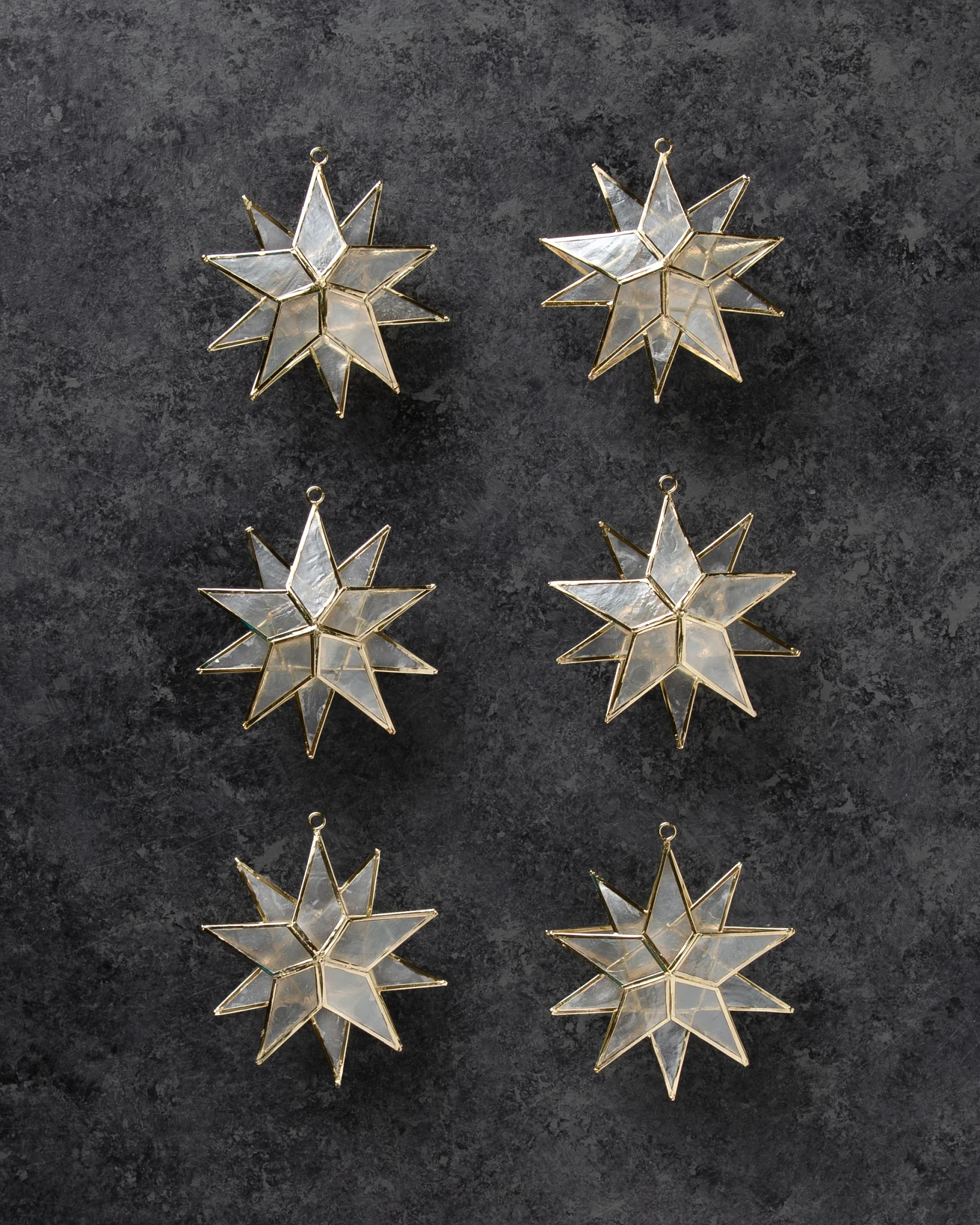 Star Capiz Bauble Set
