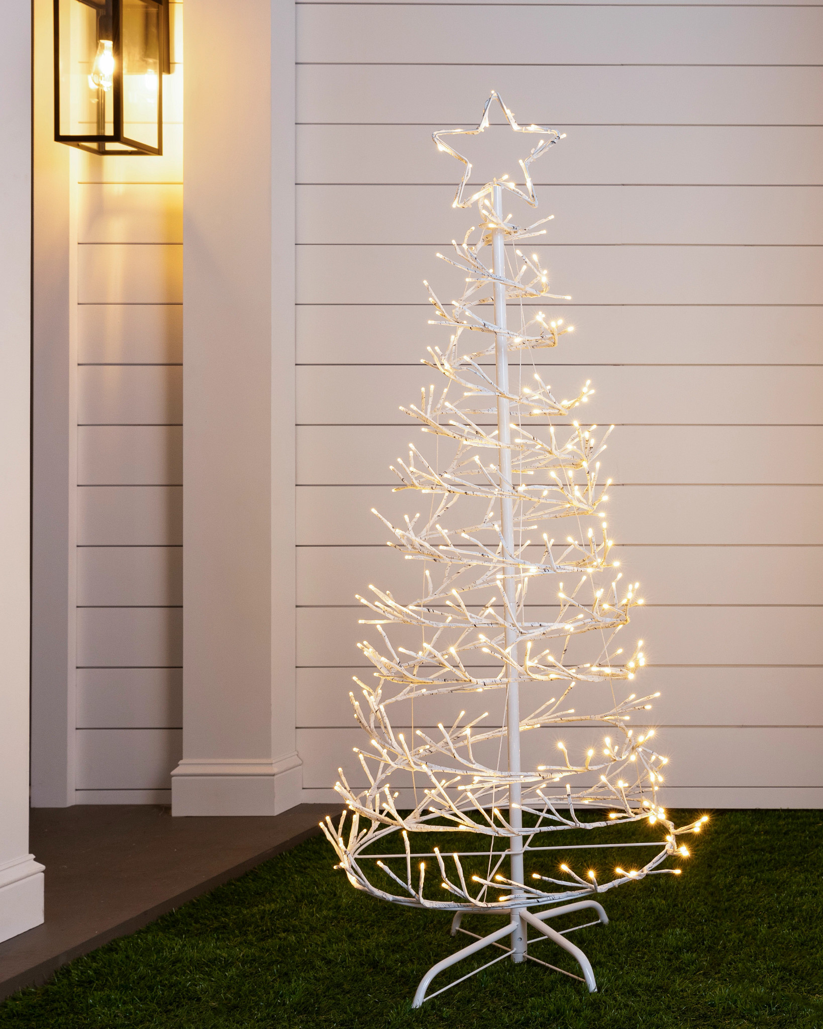 Outdoor Led Spiral Birch Christmas Tree Balsam Hill