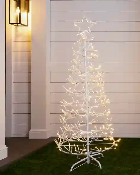 5ft Outdoor LED Spiral Birch Tree by Balsam Hill SSC