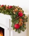 Vermont White Spruce Bordeaux Garland 6ft LED Clear by Balsam Hill SSC