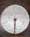 60in Silver Sequin Burst Tree Skirt by Balsam Hill Closeup 10