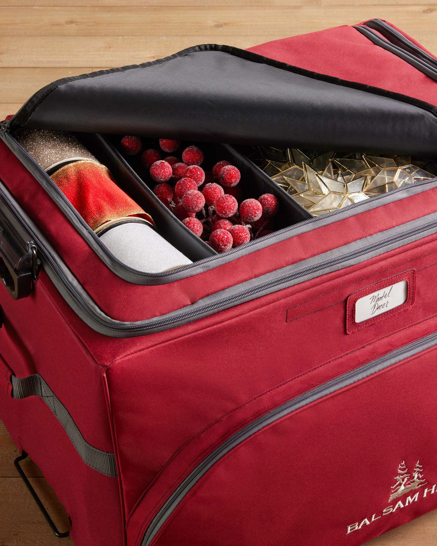 Balsam Hill Stack and Lock Large Storage Case with Spacious Compartments