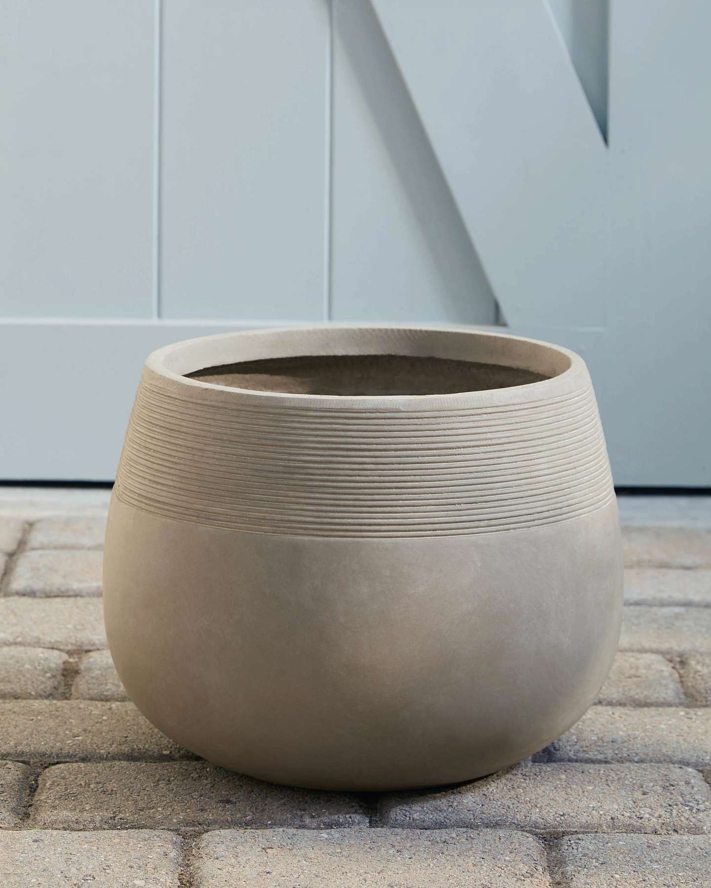Balsam Hill 14-Inch Beige Outdoor Corinthian Planter