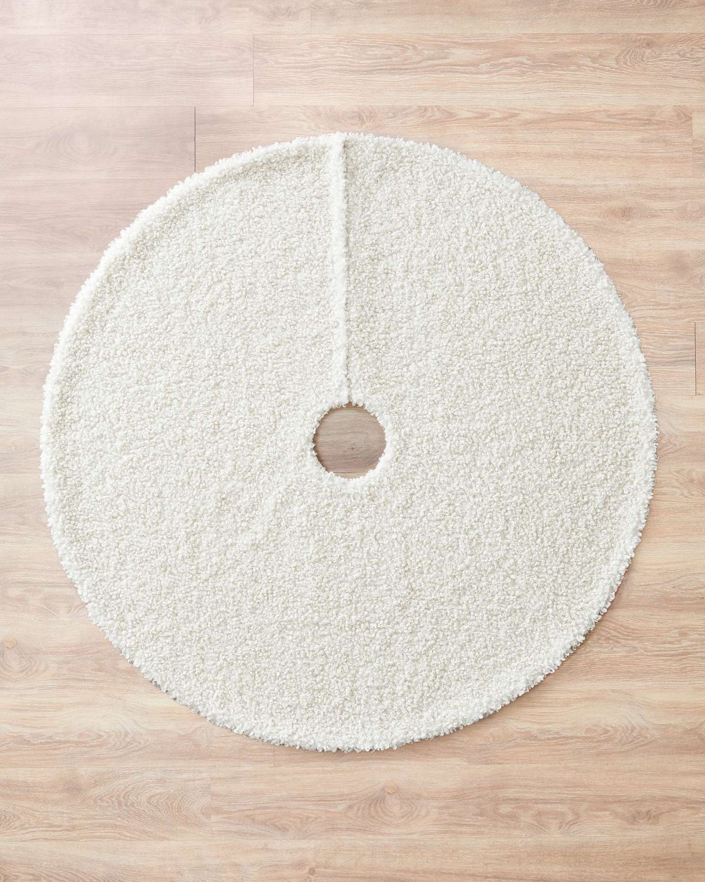 60" Ivory Bouclé Tree Skirt