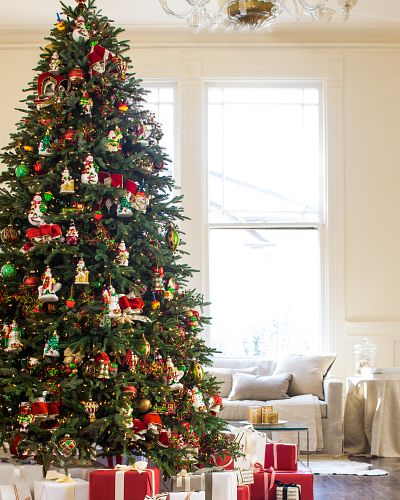 Mistletoe & Holly Glass Christmas Ornament Set | Balsam Hill
