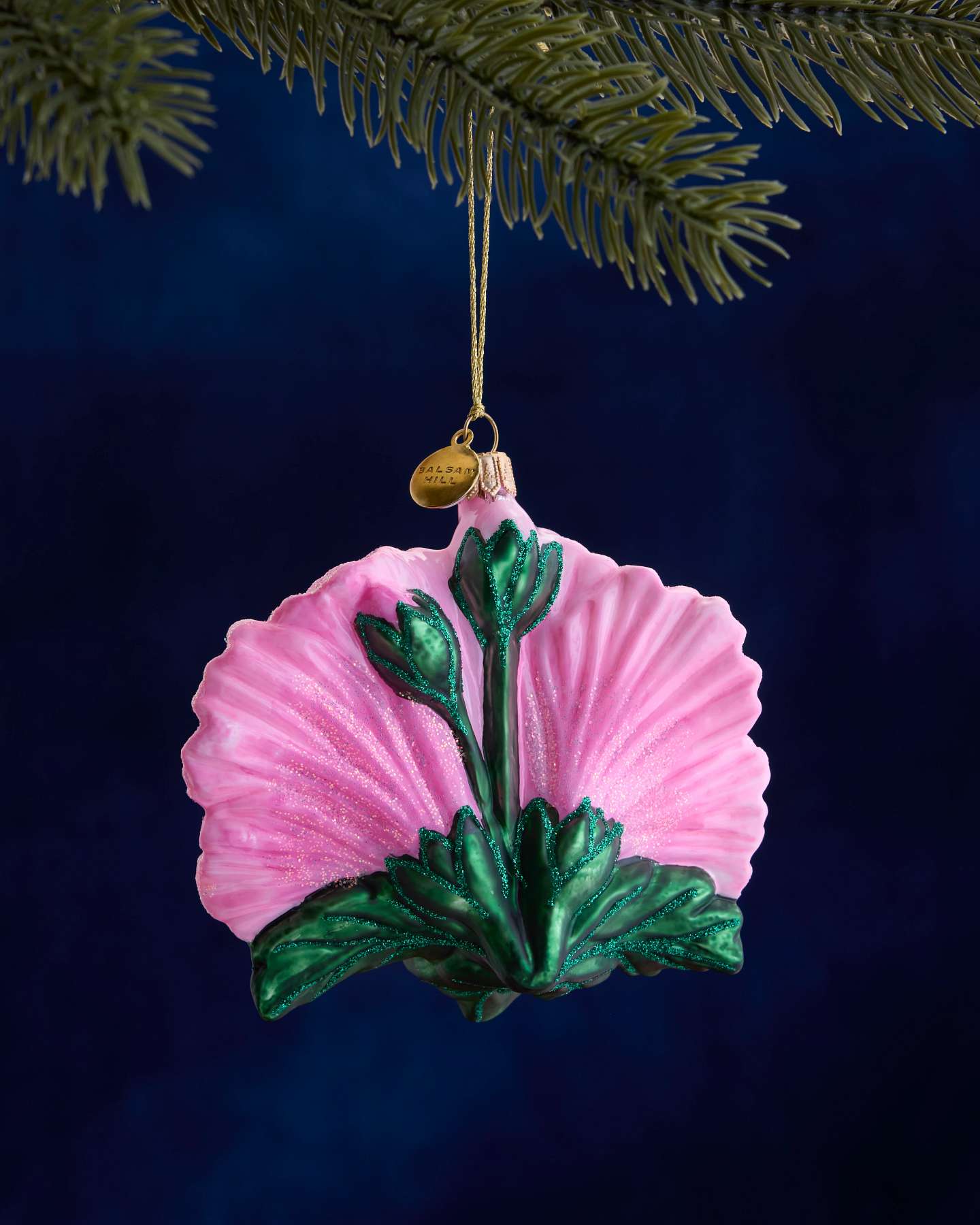 Balsam Hill Studio Pink Hibiscus Ornament