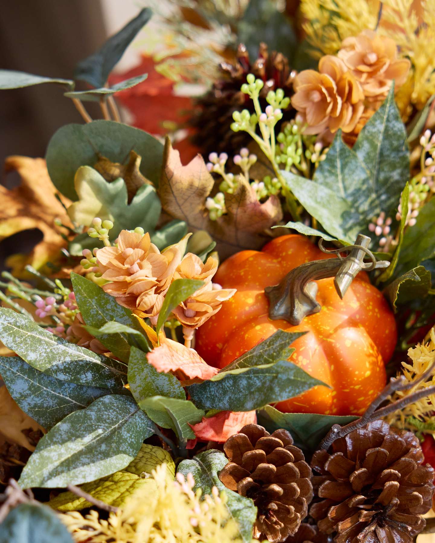 Balsam Hill Countryside Pumpkin Grove Artificial Fall Arrangement