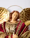Burgundy Holy Angel Tree Topper by Balsam Hill Closeup 25
