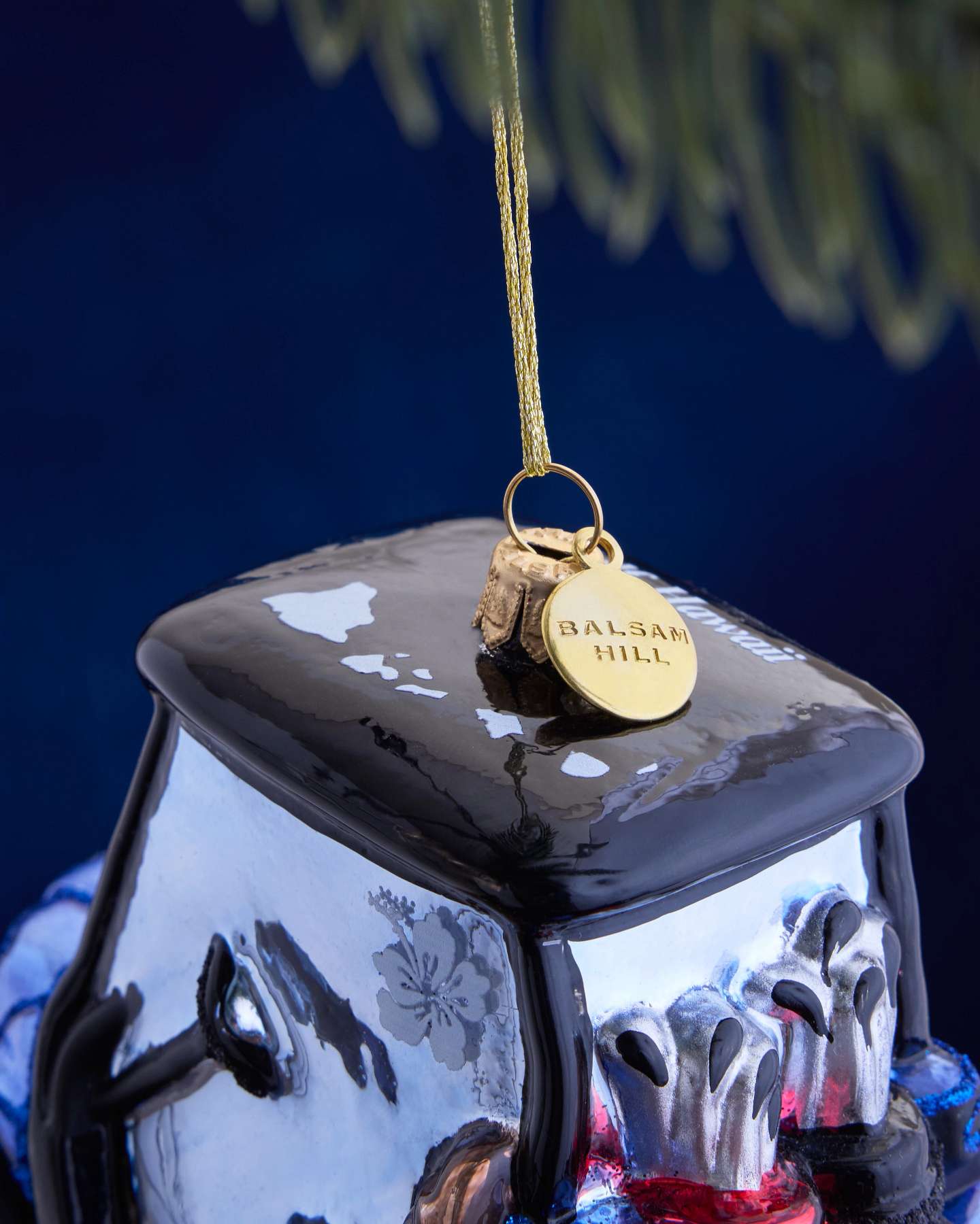 Balsam Hill Studio Blue Golf Cart Ornament