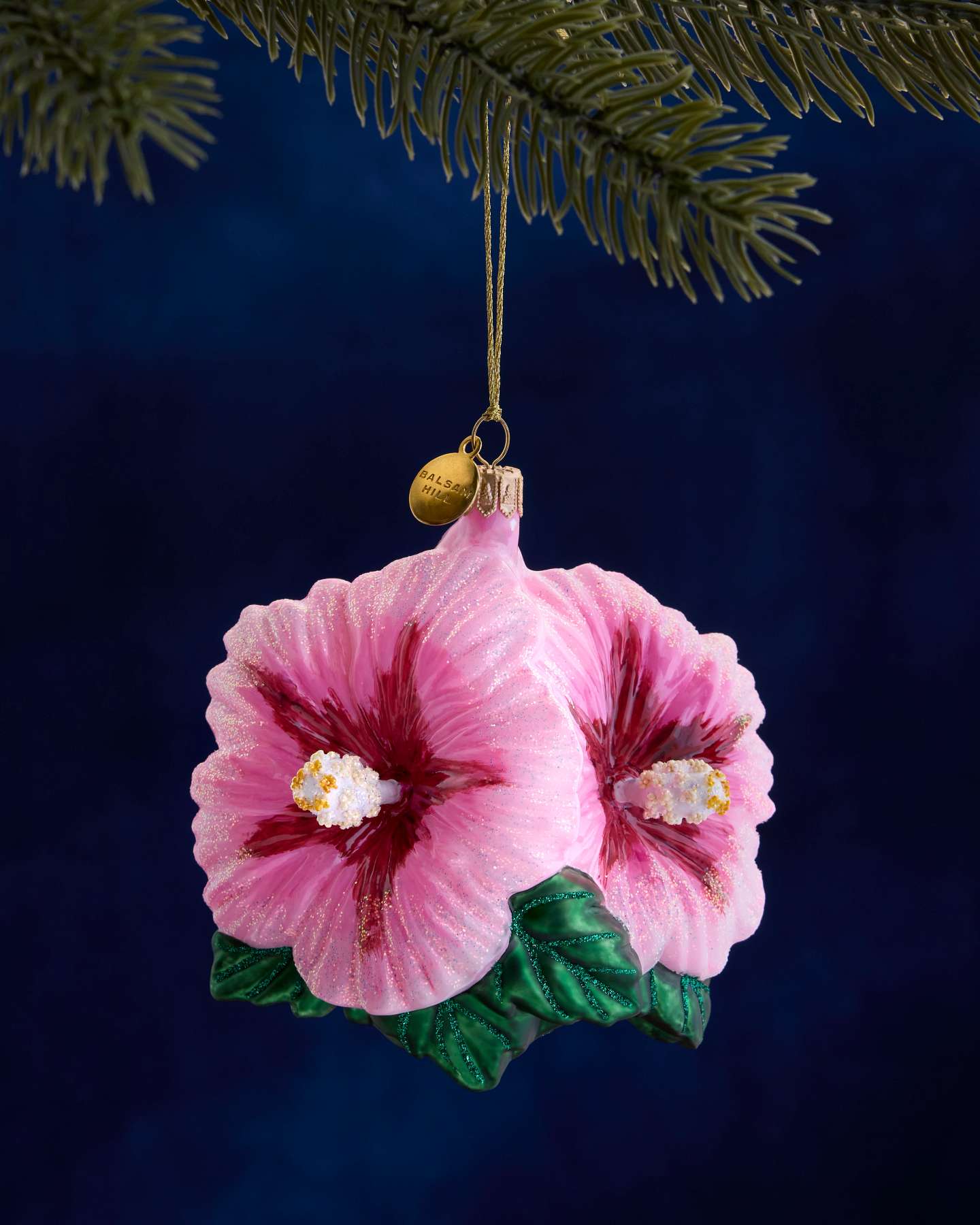 Balsam Hill Studio Pink Hibiscus Ornament