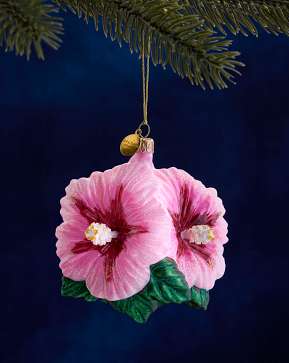 Balsam Hill Studio Pink Hibiscus Ornament Balsam Hill Studio Pink Hibiscus Ornament