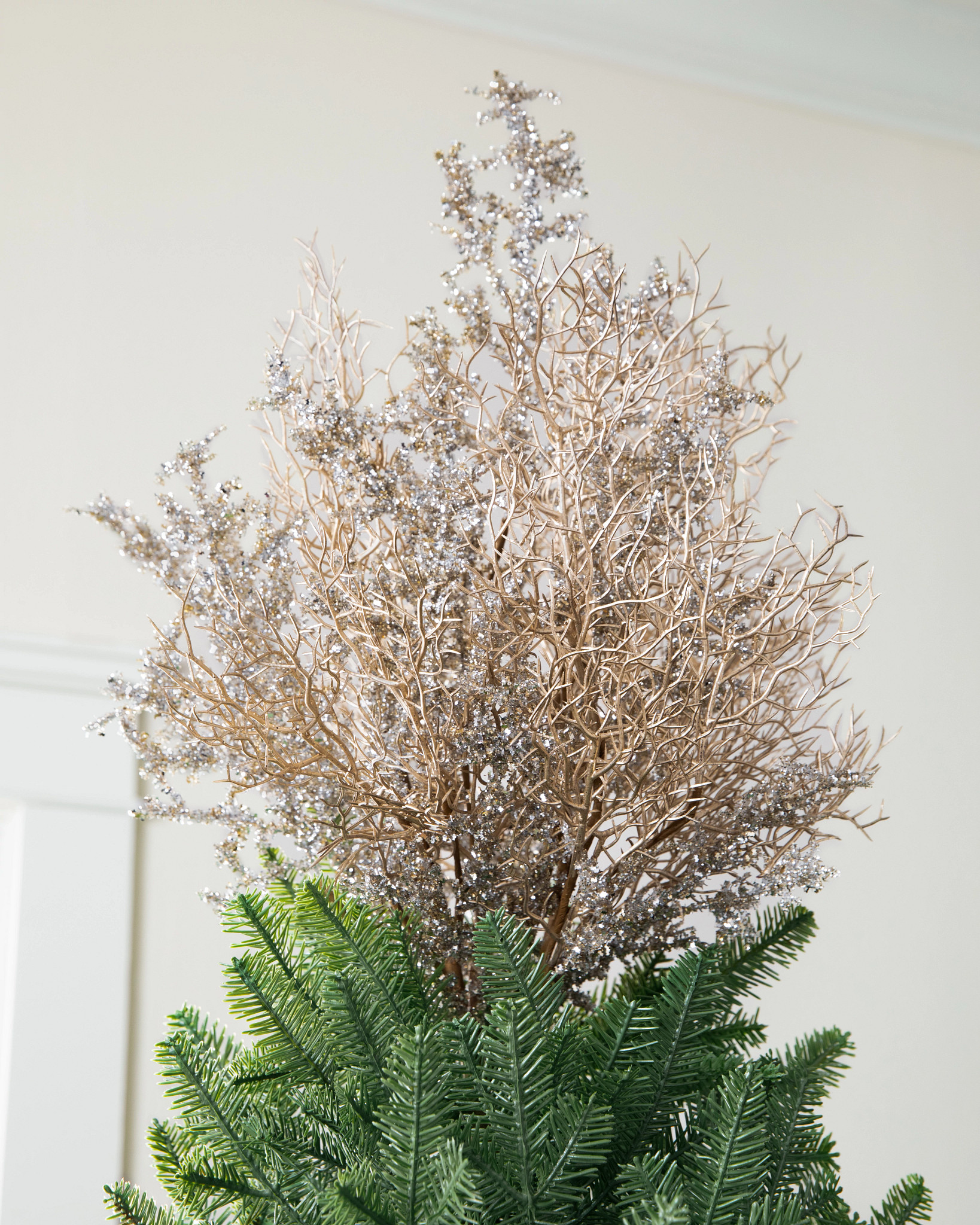 Metallic Branch Bouquet Tree Topper