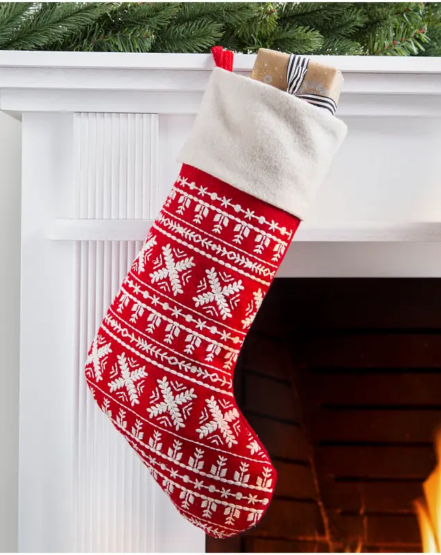 Fair Isle Nordic Stocking by Balsam Hill