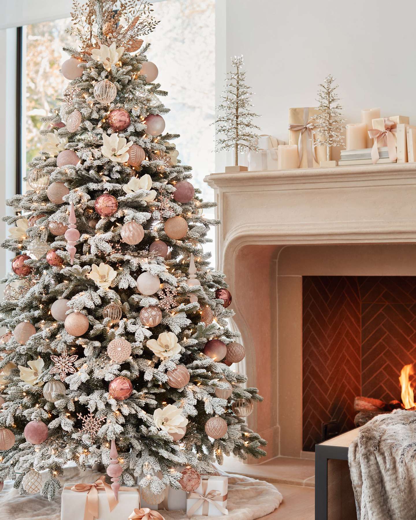 Balsam Hill Winter Wishes Christmas Ornament Set Lifestyle Setting