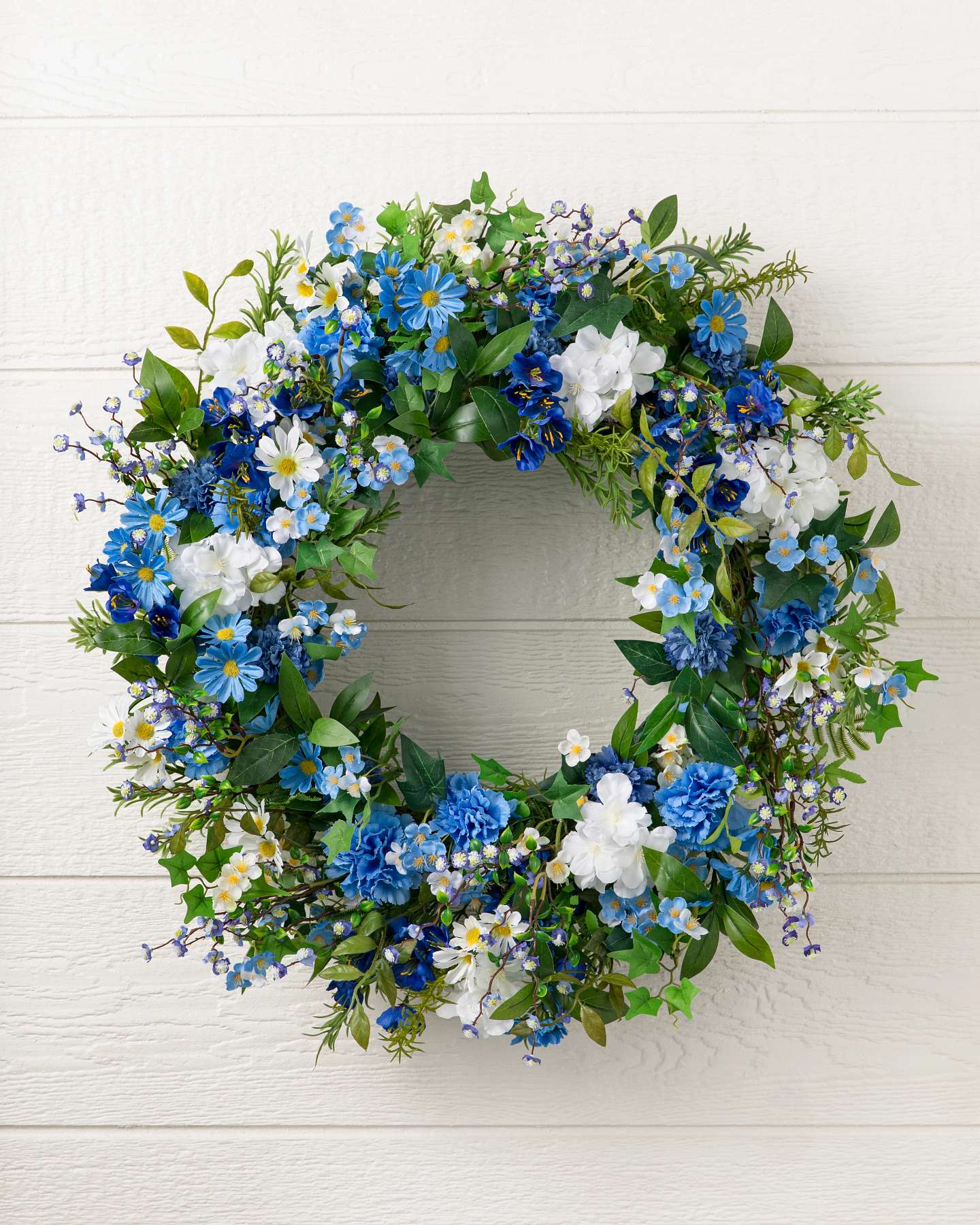 Balsam Hill Outdoor Seaside Cottage Artificial Spring Wreath 28-Inch Elegant Design