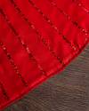 60in Red Sequin Burst Tree Skirt by Balsam Hill Closeup 20