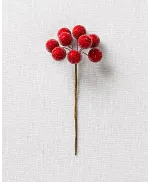 Small Red Berry Picks, Set of 12 by Balsam Hill  Christmas tree picks,  Christmas tree inspiration, Christmas tree decorations