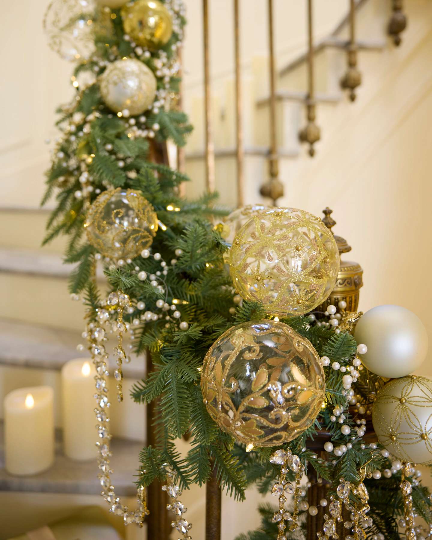 Beaded Pearl Garlands Set of 3 by Balsam Hill Lifestyle 20
