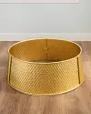 Gold Merry Metallic Quilted Tree Collar by Balsam Hill