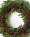 Sugared Berry Forest Wreath by Balsam Hill Closeup 10
