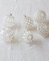 Winter Wishes Frosted Ornament Set 12 Pieces by Balsam Hill Closeup 10