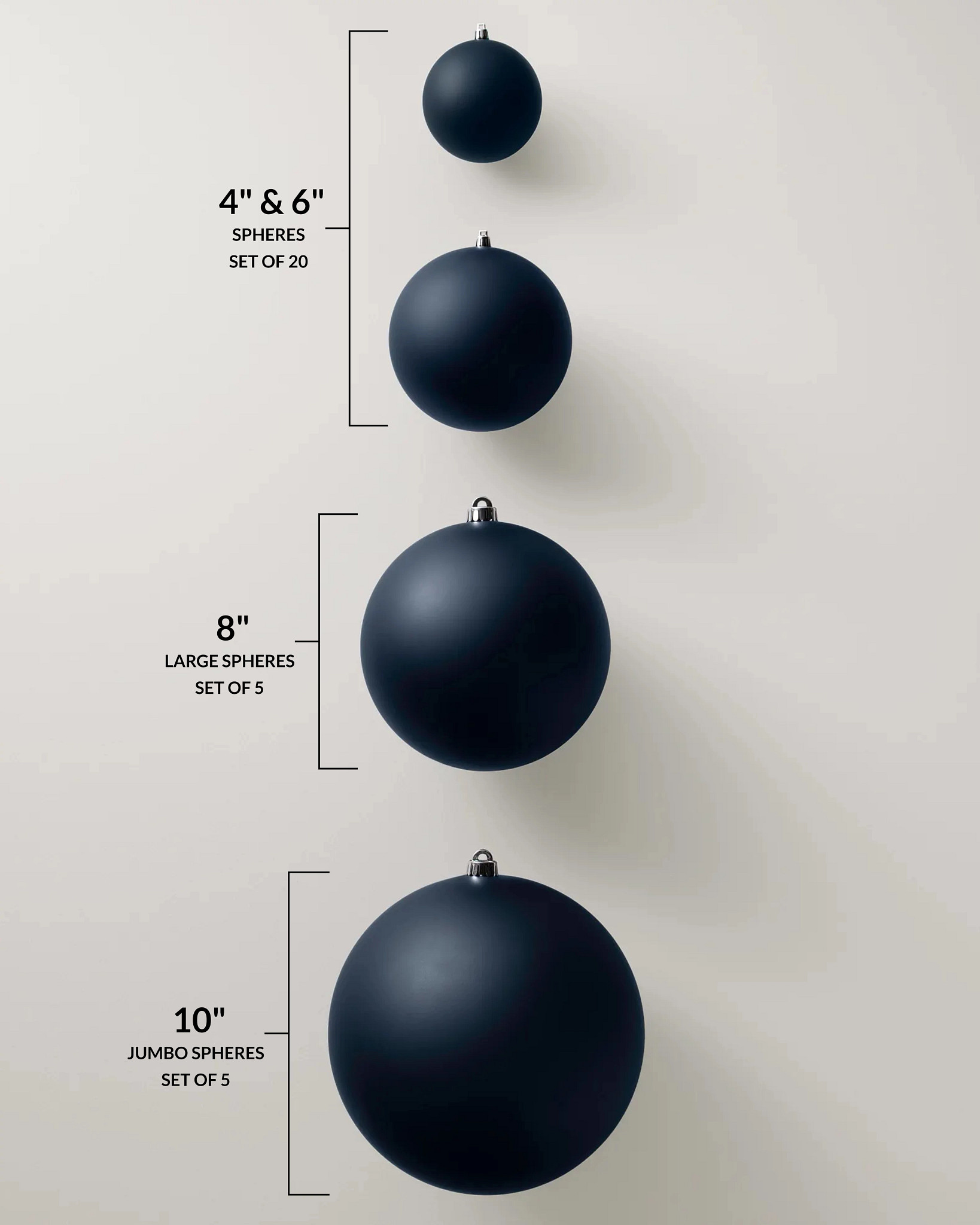Midnight Blue BH Signature Shatter-Resistant Christmas Ornament
